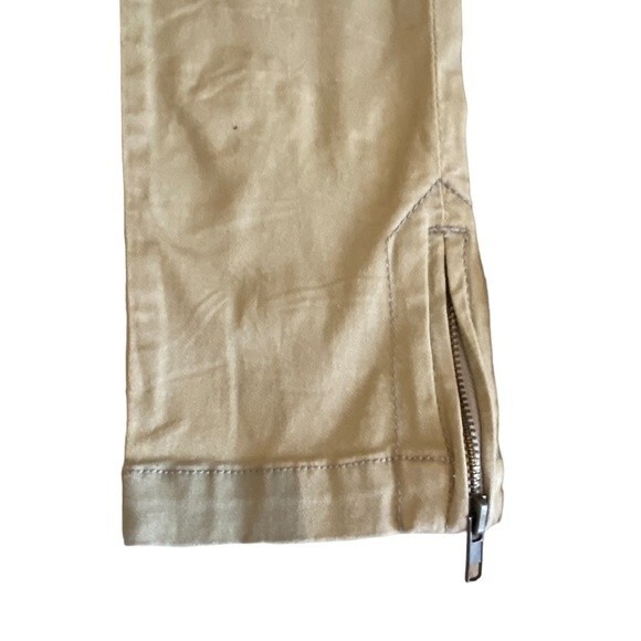 Boom boom jeans khaki pants, distressed look skinny zipper legs NWT size 5 - Picture 8 of 10